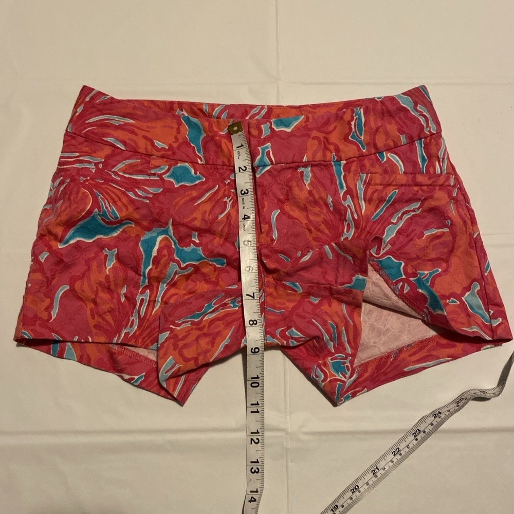 LILLY PULITZER SEA BLUE FLIRTY SEA "ELLIE" SHORTS RETIRED PRINT SIZE 00 - Picture 7 of 15